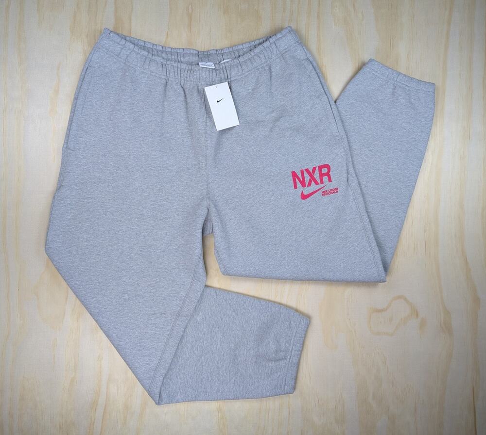 Nike Men's Large NXR Cross Regionals Fleece Sweatpants Grey Joggers NWT